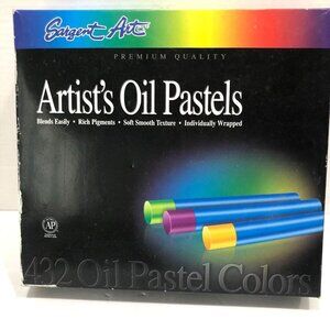 NIB 432 Piece Artists' Oil Pastels Sargent Art Sealed Individual Wrapped 1 Boxed